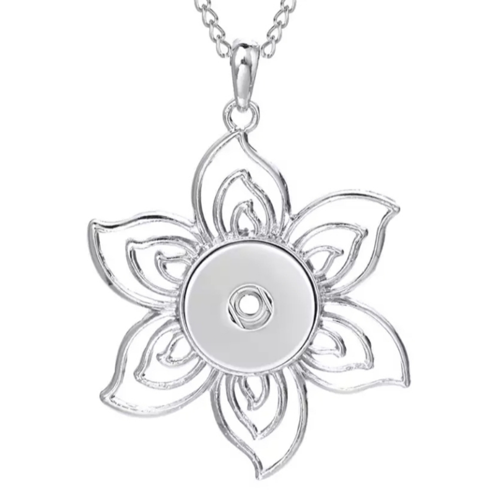 Moon Snap Necklace 18MM Snap Charm Chain